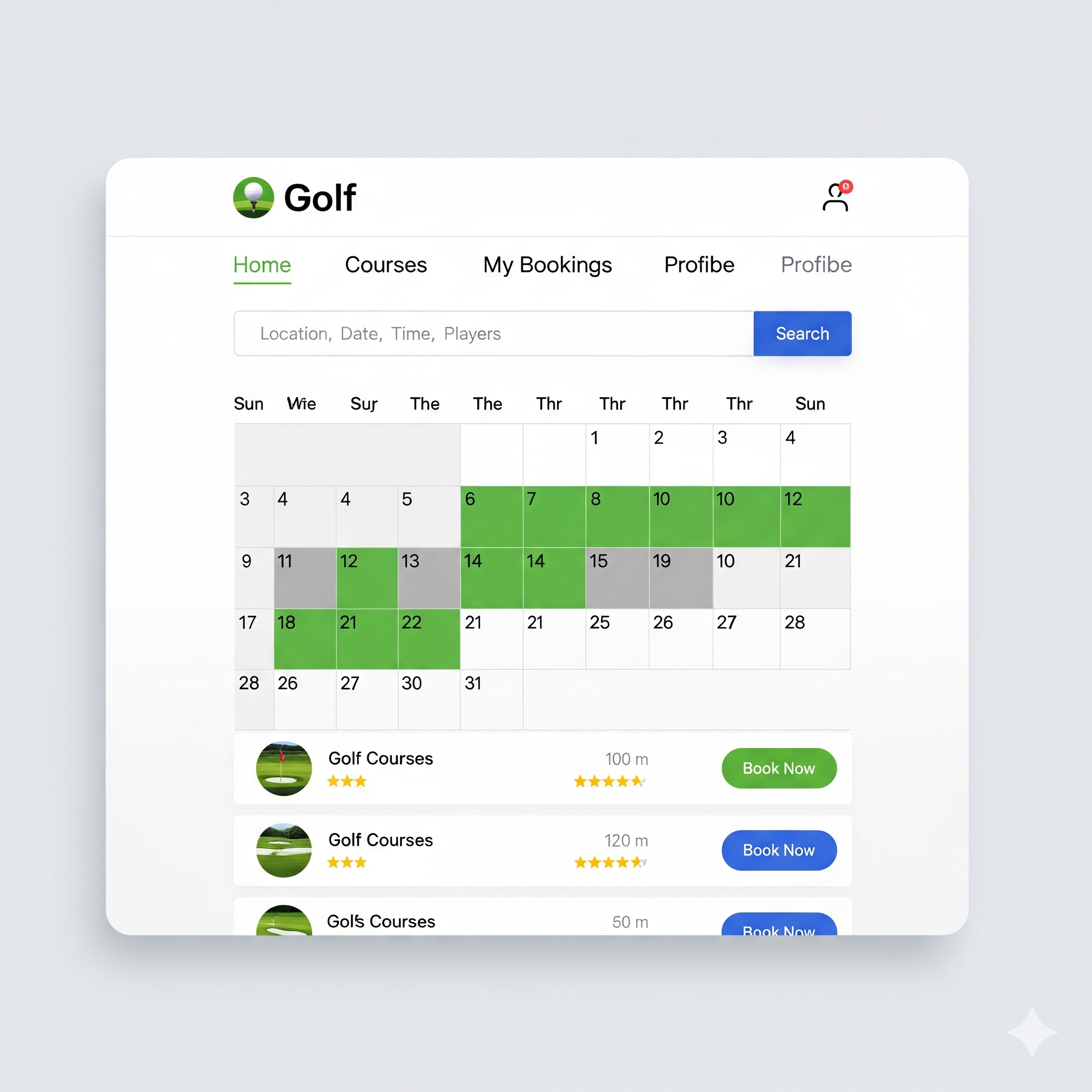Course Booking System